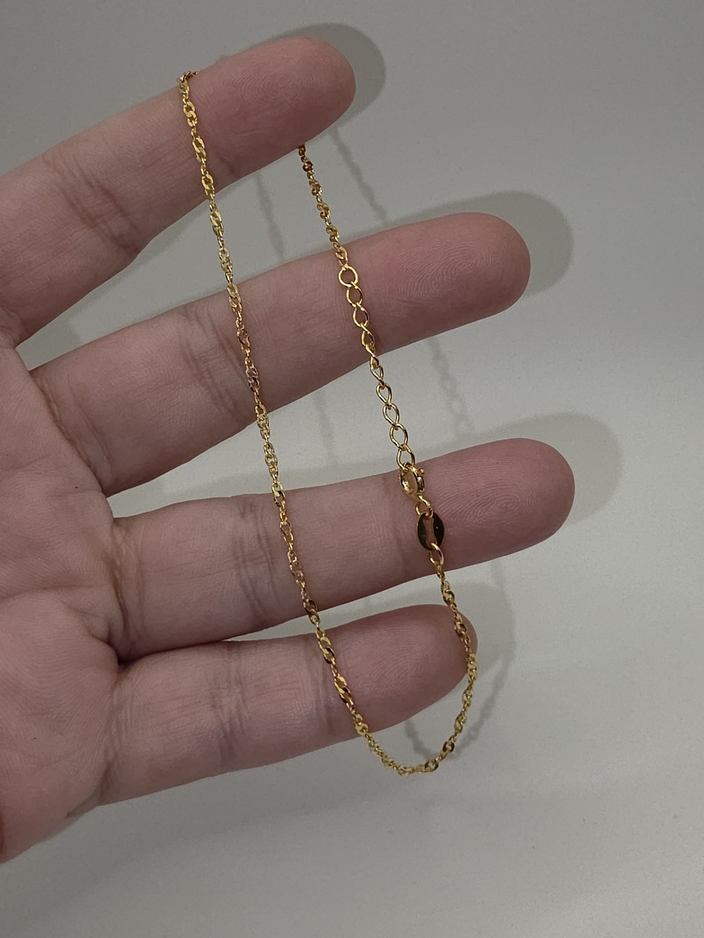 Adjustable 8-10 Inch Women's Chain Anklet Gold Over S925